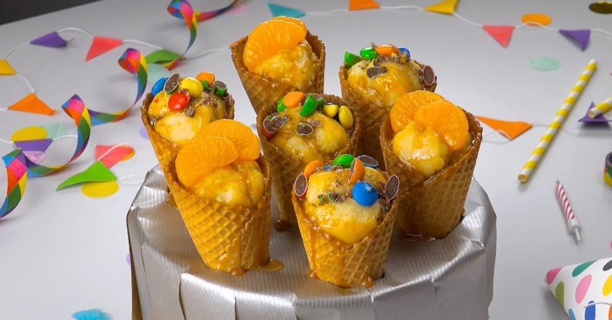 Fanta Cake Cones