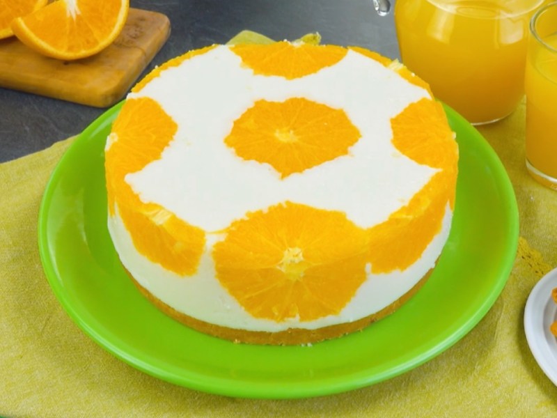 Orange No-Bake Cake