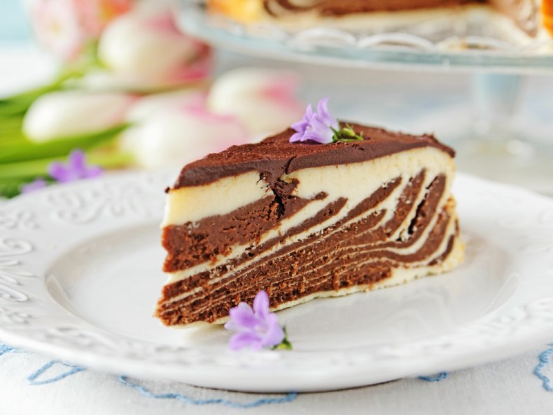 This Zebra Cheesecake Is a Real Eye-Catcher