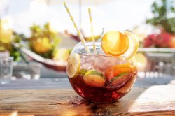 Punch bowl with Aperol punch