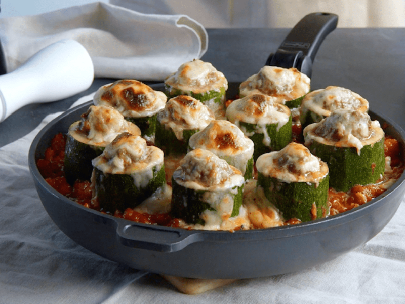 Zucchini-ground beef casserole